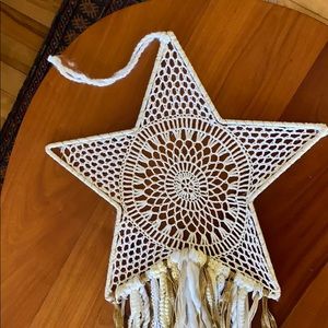 Star macrame 16x16 wall decor